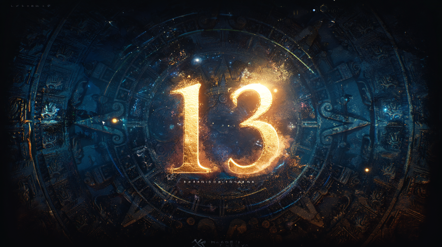13という数字とマヤ暦の文様 — 更新の数を象徴するビジュアル