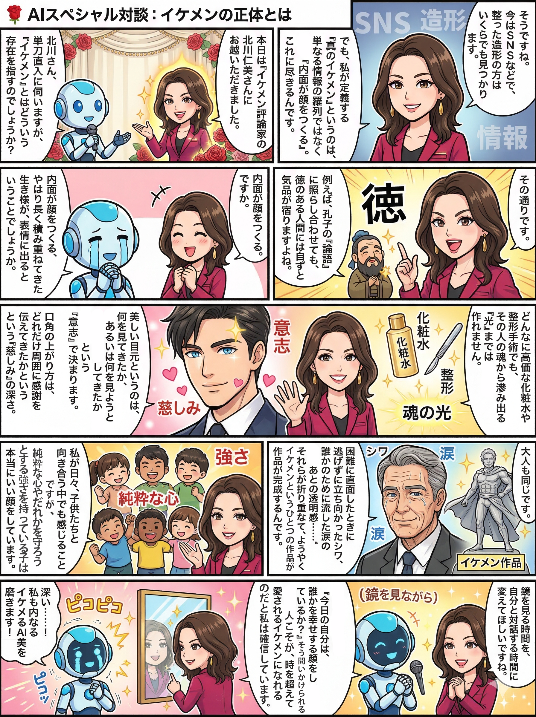 AIスペシャル対談：イケメンの正体とは ／ 北川仁美×Gemini漫画